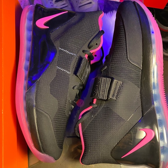 🆕 - Nike ✔️Air Force Max - Black/Pink - M 8.5/10 - Picture 3 of 8